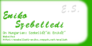 eniko szebelledi business card